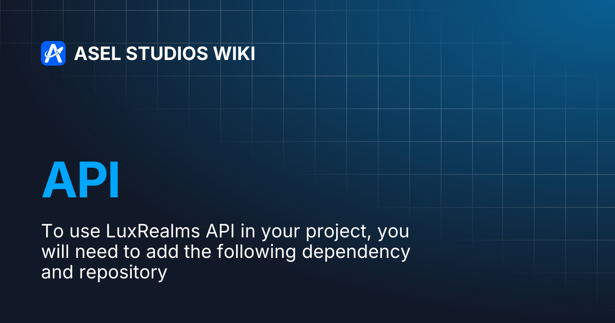 API | ASEL STUDIOS WIKI
